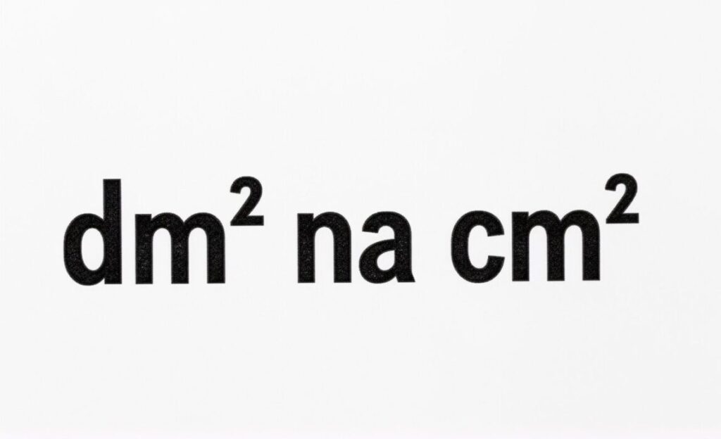 Kalkulator Decymetr kwadratowy na Centymetr kwadratowy