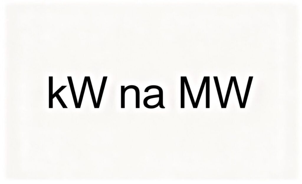 Kalkulator Kilowat na Megawat